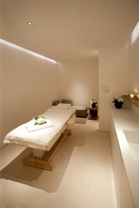 kaip sukurti SPA atmosferą namuose SPA-hamamas-Lilis su smėlio spalvos sienomis