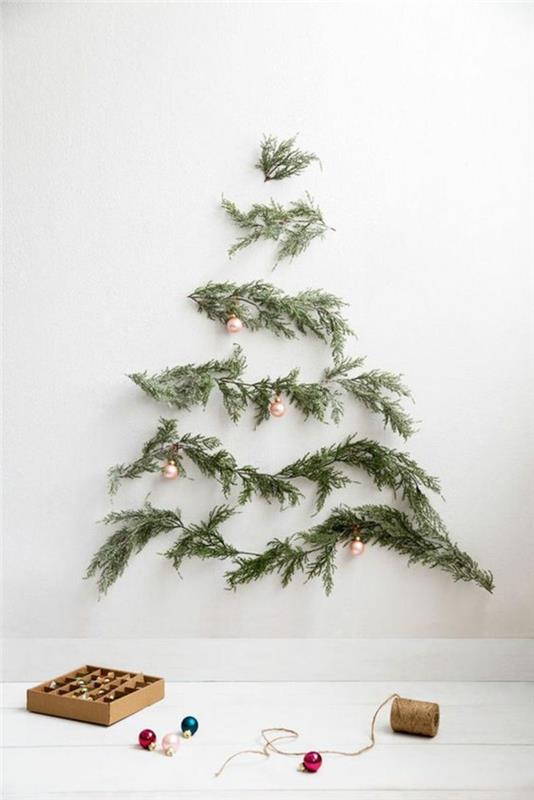 kako-okrasiti-božično drevo-cool-star-idea-drevesne veje
