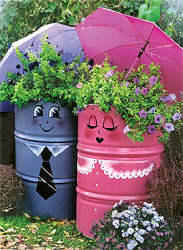 kako okrasiti svoj vrt-stare smetnjake
