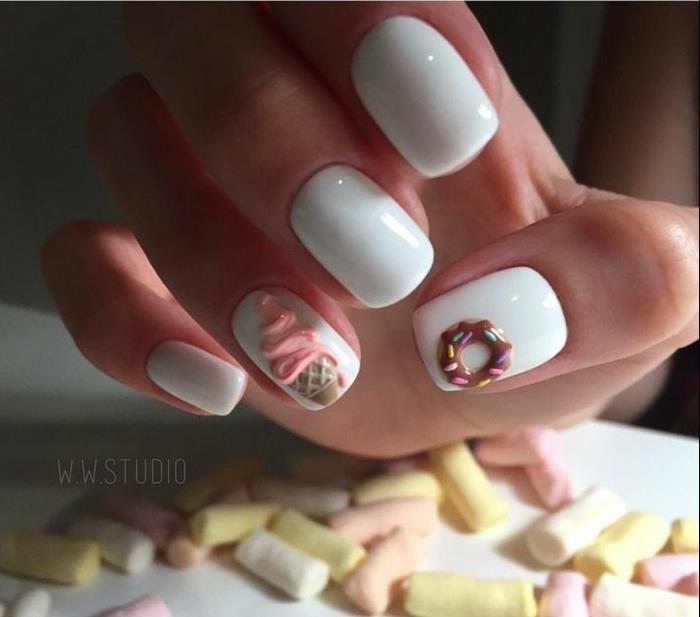 Komplet za poltrajni lak za manikuro model nail art lak