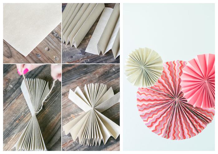 kako narediti ventilator iz papirja kot pisano stensko dekoracijo, rozete vetrnic z različnimi vzorci