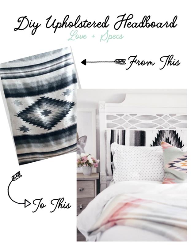yatak odasında ahşap mobilya makyaj fikri, geometrik desen kumaş başlık özelleştirmek