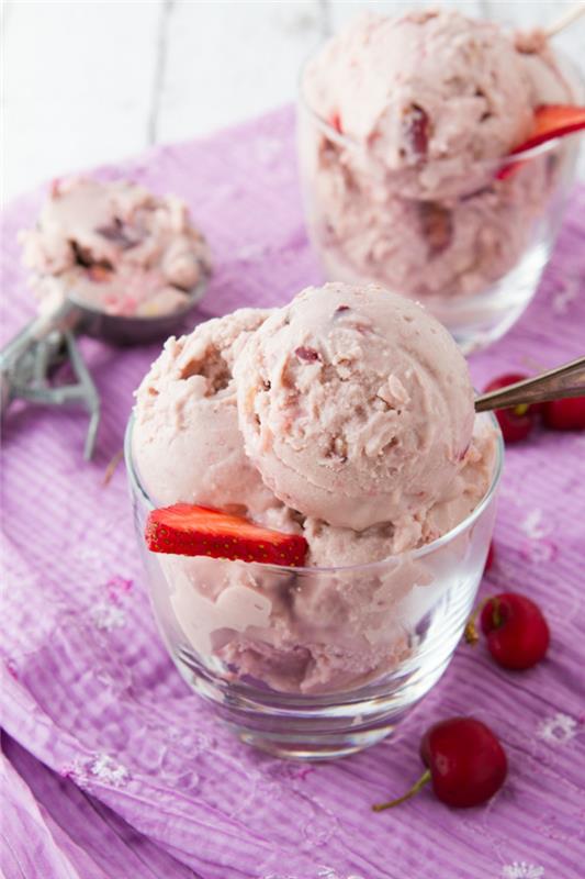 Predstavitveni desertni krožnik s čokoladno -malinovim sladoledom