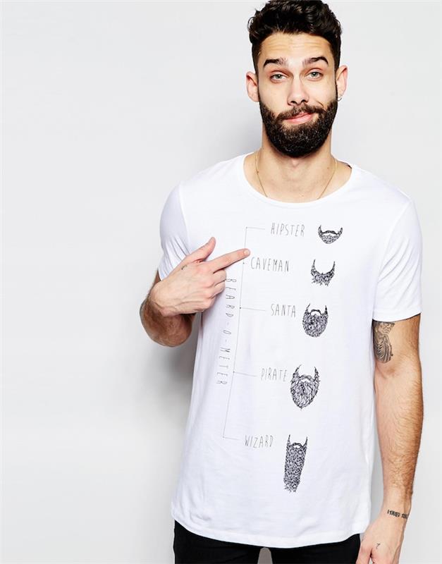 kakšne velikosti je dolga debela hipsterska brada
