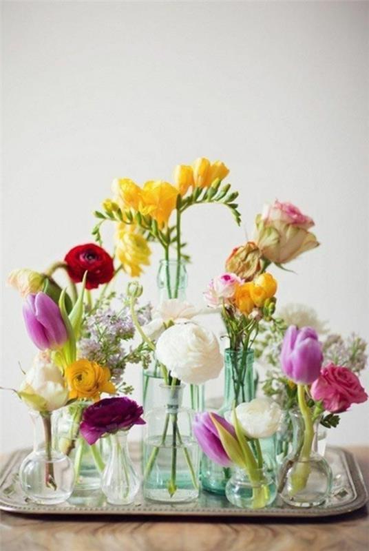 kompozicija-gėlės-graži-puokštė-vaza