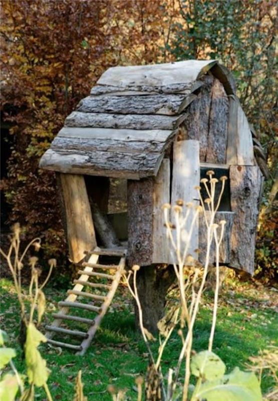 medinis namas-vaikas-statyti-namelis-namelis-sodas-vaikas-medis-pigus