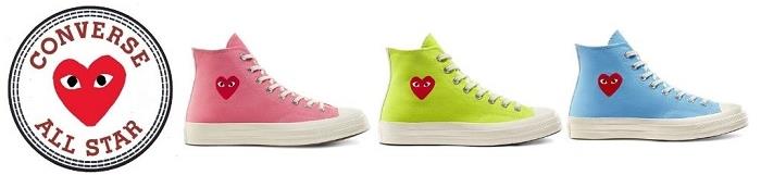 Converse All Star Chuk 70 Comme des Garcons za pomlad prihaja v treh novih barvah