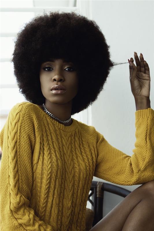 Afro saç modeli Afrika saç modeli fikri afro saç modeli güzel kadın sapıkça saç tarz