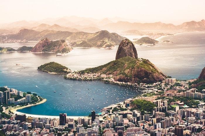 Yukarıdan Rio de Janeiro fotoğrafı, dünyanın en güzel yeri, manzara duvar kağıdı, aralarından seçim yapabileceğiniz güzel manzara resmi