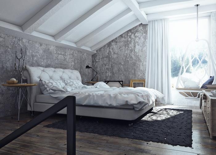 siva barva spalnice-odrasla-spalnica-v-sivi-design-lepa-ideja