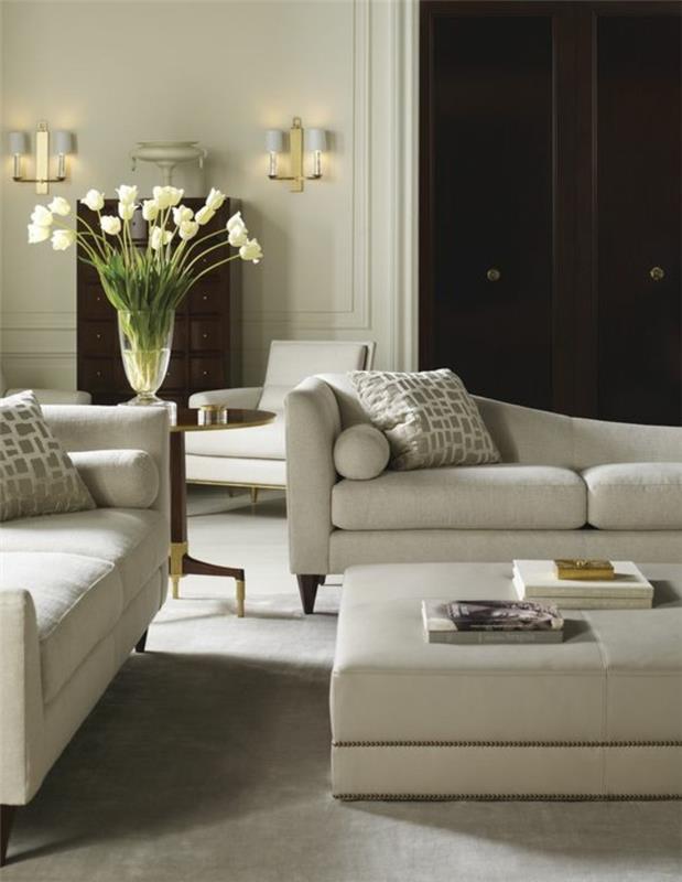 barvno-komplementarna-v-bež-barva-dnevna soba-sivo-pohištvo-v-elegantni-dnevni sobi