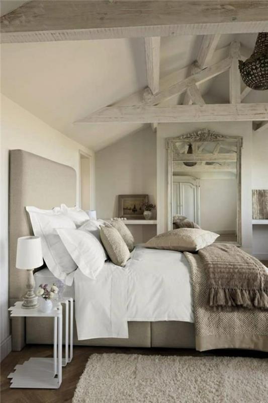taupe-yatak odası-renk-rustik-iç-taupe-renk-yatak odası-fikri