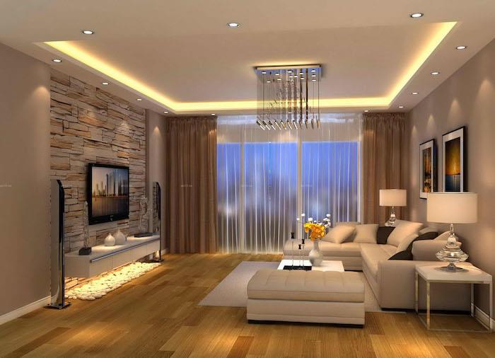 gri ve kahverengi oturma odası dekorasyonu modern ve kahverengi oturma odası dekorasyonu