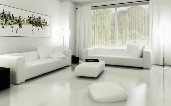 renk-boya-oturma odası-beyaz-basit-dekor-temiz-çizgiler-tablo-hangi-renk-ekleyen-tablo