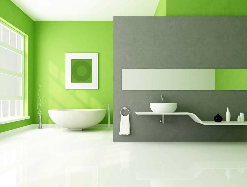 spalva tinka pilkai žaliai vonios kambariui