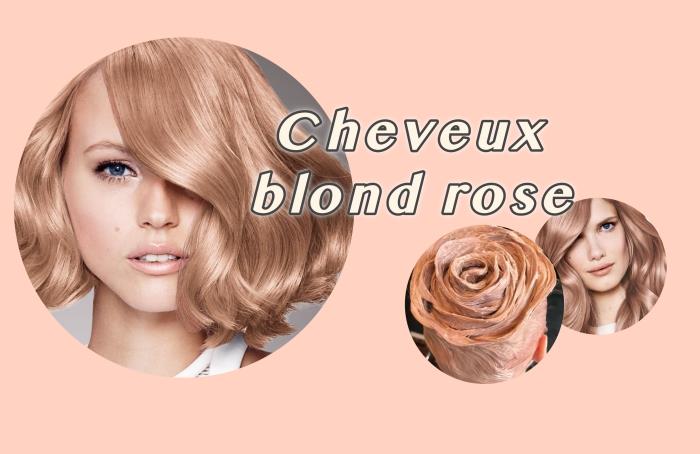 idėja, kokį plaukų dažymą pasirinkti, trumpas garbanotas rožinio aukso atspalvio kirpimas su blizgiais akcentais