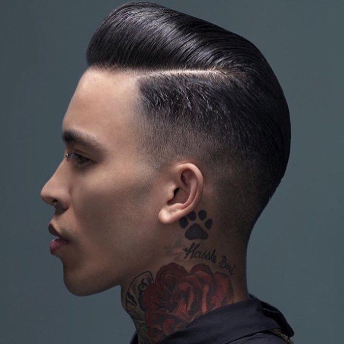 pompadour rockabilly muz kesim vintage degrade amerikan adam hipster saç modeli