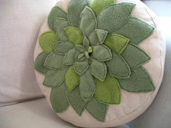 pagalvėlės-apvalios-žalios spalvos dizainas