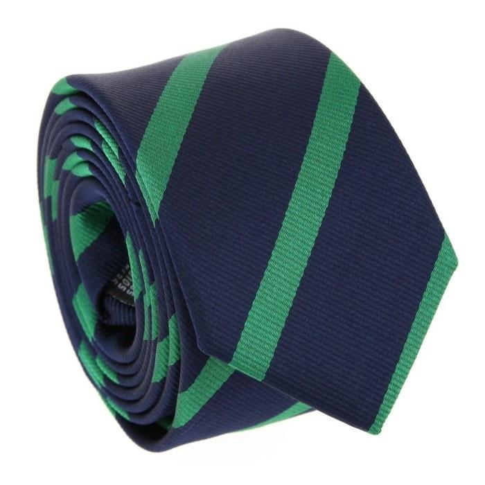mornarsko-modra-klub-kravata-z-zelenimi-črtami-newtown