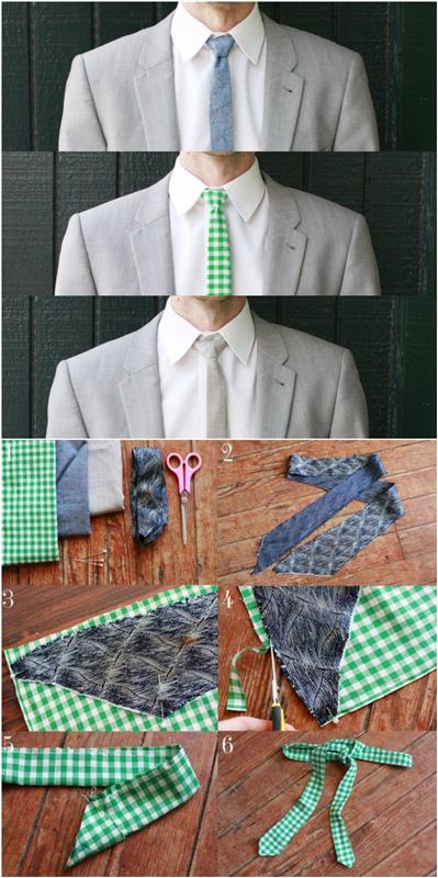 Lengvai pagaminamas plonas kaklaraištis, vyriška dovanų idėja mėgstantiems atsisakyti įmonės aprangos kodų