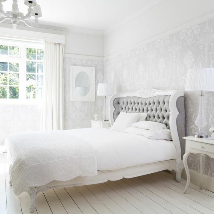 yaratıcı-fikir-deco-yetişkin-yatak odası-beyaz-barok tarzı