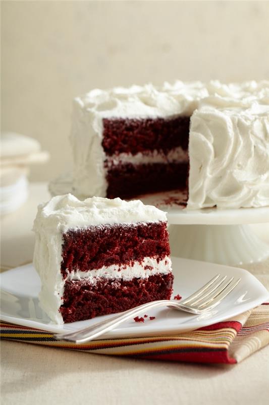 kırmızı kadife kek nasıl yapılır, yumurtasız kolay kırmızı kadife kek tarifi, sevgililer günü tatlısı örneği