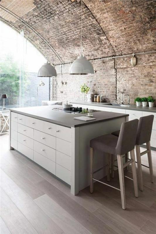 virtuvė-su-pilka-plyta-fanera-sienos-neperkrautas-virtuvės baldai-pakeistas dydis