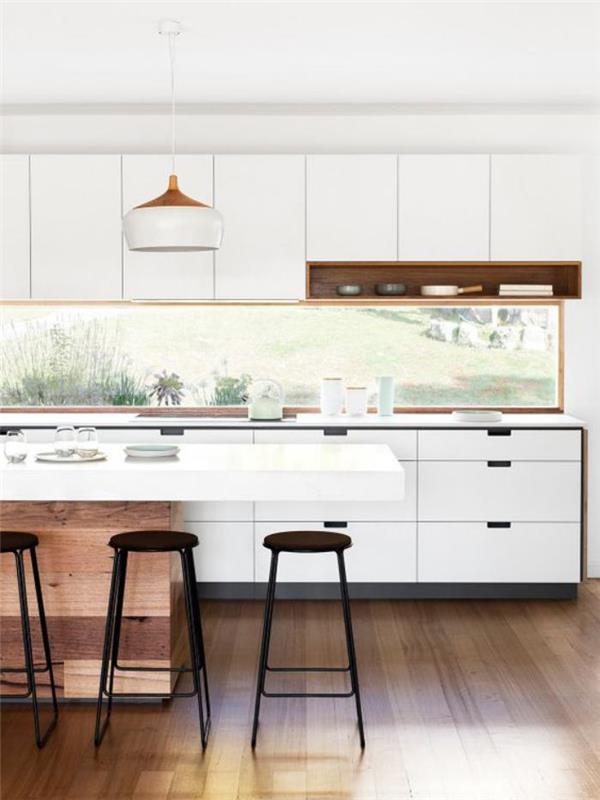 balta ir medinė virtuvė-moderni virtuvė-dekoras-mediena ir balta