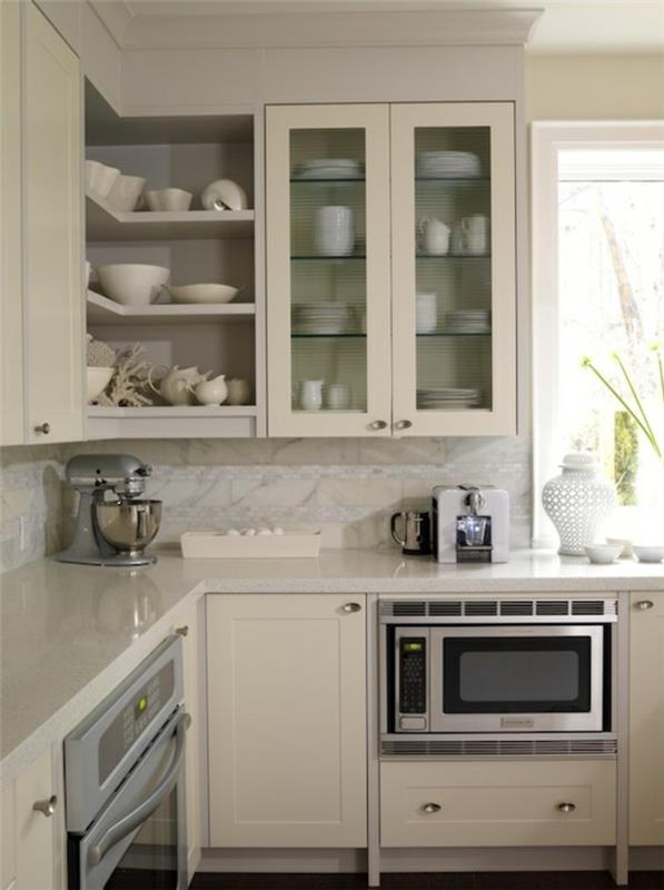 balta ir nerūdijanti virtuvė-moderni-balta virtuvė