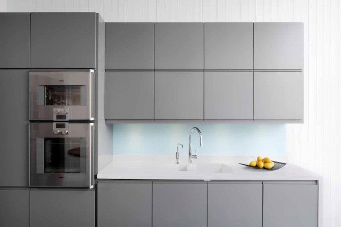 gri mutfak mobilyaları, çağdaş mutfak mobilyası tasarımı