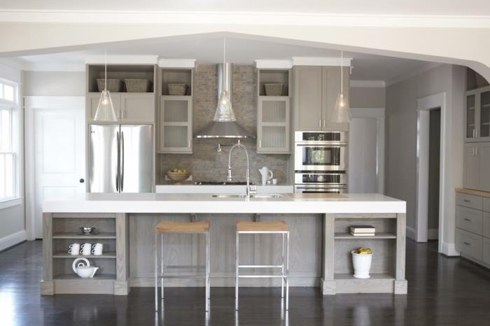 antracito-pilka-virtuvė-kokia spalva-šiuolaikinei-virtuvės-modelio virtuvei