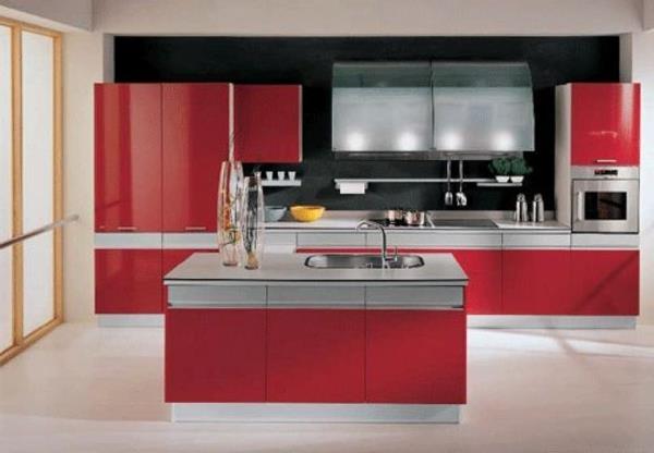 modern-kırmızı-mutfak