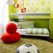Zelena v sodobnem oblikovanju otroških sob