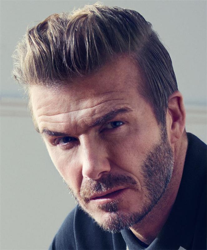 Pričeske David Beckham za dolge lase