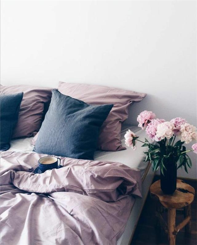 Mor yatak odası rengi mor yatak odası dekorasyon fikirleri gri beyaz yatak odası dekorasyon fikirleri