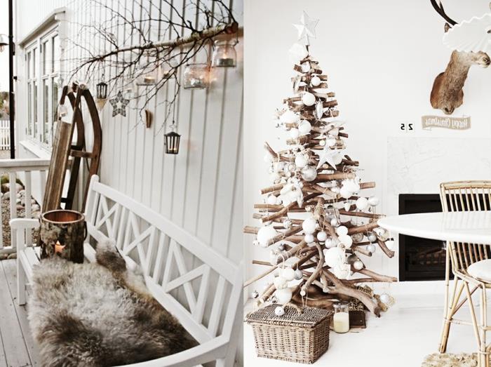 Kalėdų puošmena-jūsų namų-interjerui-Kalėdų-stalo-apdaila-balta