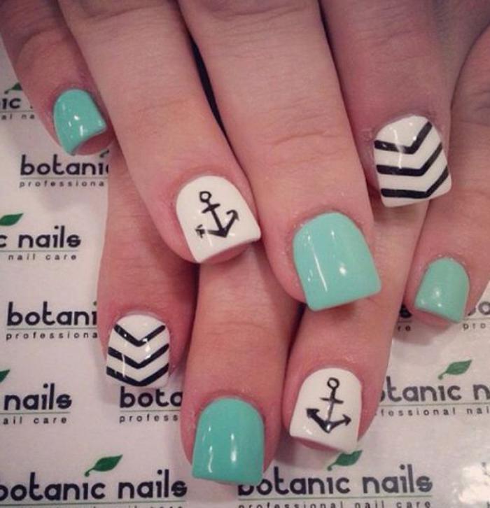 Deco-nail-nail-art-chevron-na-zeleno-belih-nohtih