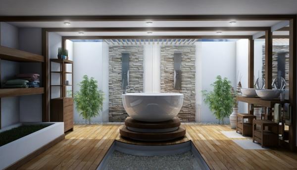Zen-luksuzno-sproščujoče-spremenjeno-kopalniško okrasje