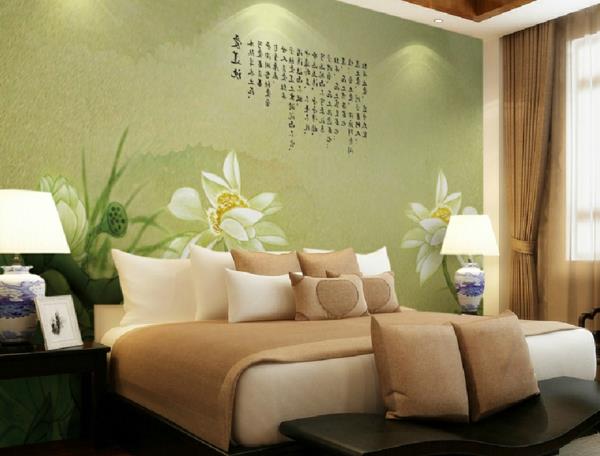 azijska-dekoracija-spalnica-lepa-stenska dekoracija