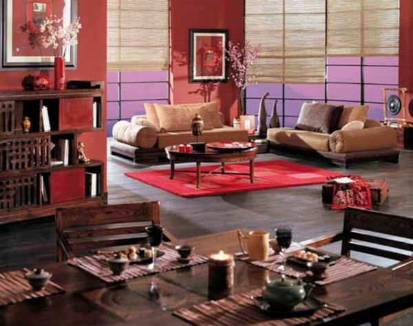 Azijska dekoracija-dnevna soba