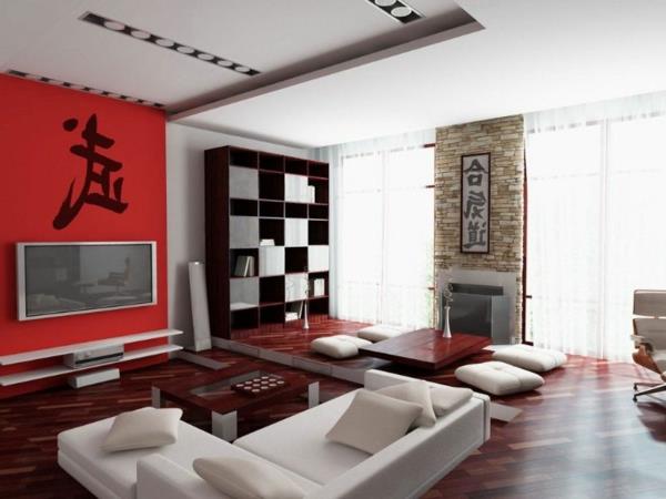 Azijska dekoracija-sodobna-dnevna soba