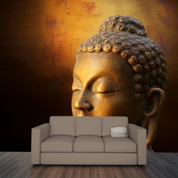 asian-decoration-a-beautiful-golden-Buddha-kip-stenska nalepka