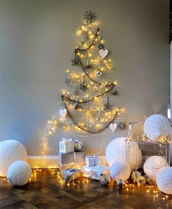 Noel topları süslemeleri yapmak için Noel dekorasyonu çelenk inciler hafif çelenk ahşap parke