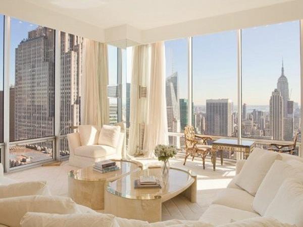 apdaila-Niujorko stilingas butas-baltas-miegamasis-gerai įrengta-svetainė