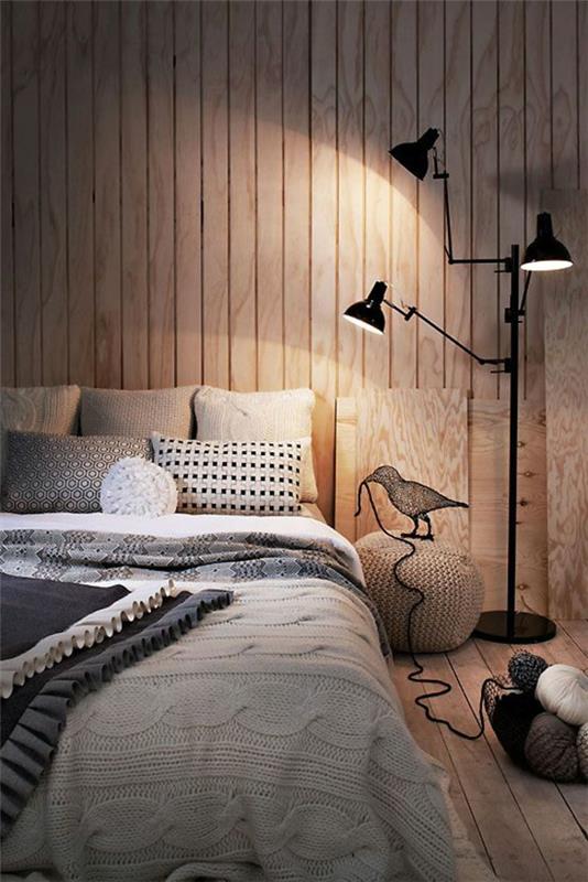 uyumlu-iskandinav-yatak odası-dekorasyonu