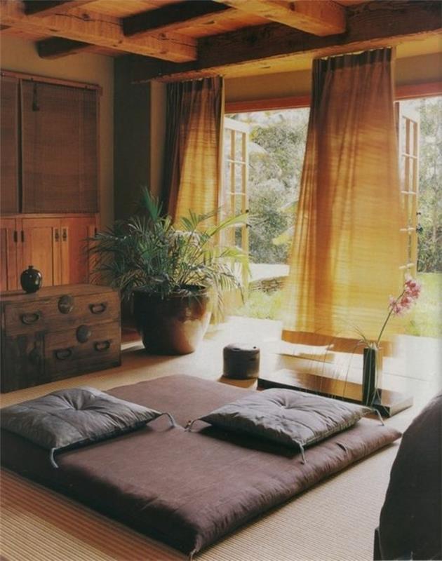 lepotne dekoracije spalnice za odrasle japonske spalnice