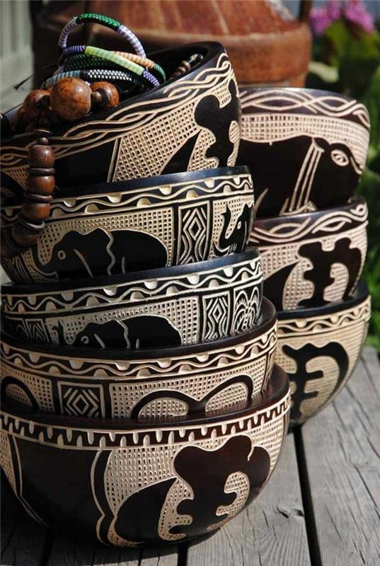 Afriška dekoracija-keramika-sloni-zapestnice