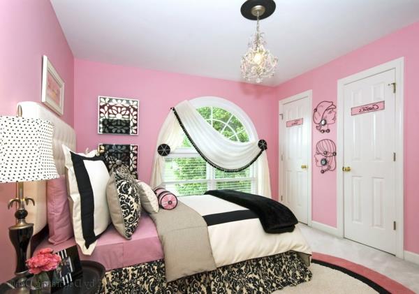 roza-stene-teen-dekle-spalnica-dekor