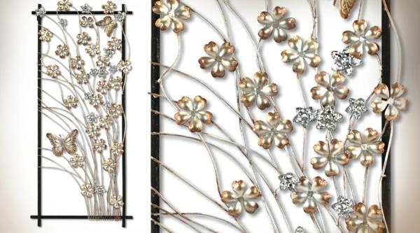 Dekoratyvinės geležies kalvės-freskos-gėlės ir drugeliai
