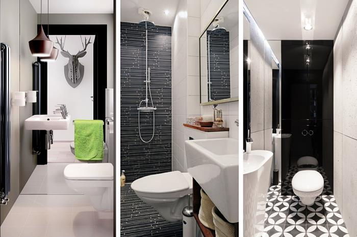 model obložnih plošč za prenovo vaše kopalnice s sodobnim dizajnom v nevtralnih barvah svetlo siva bela ali črna